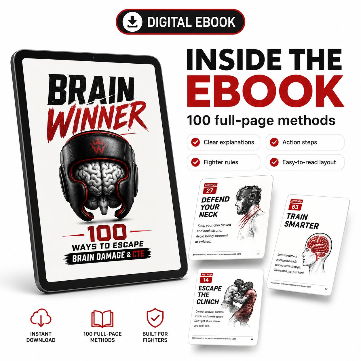 Brain Winner — 100 Ways to Escape Brain Damage & CTE eBook