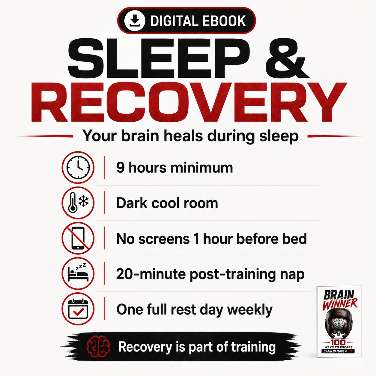 Brain Winner — 100 Ways to Escape Brain Damage & CTE eBook